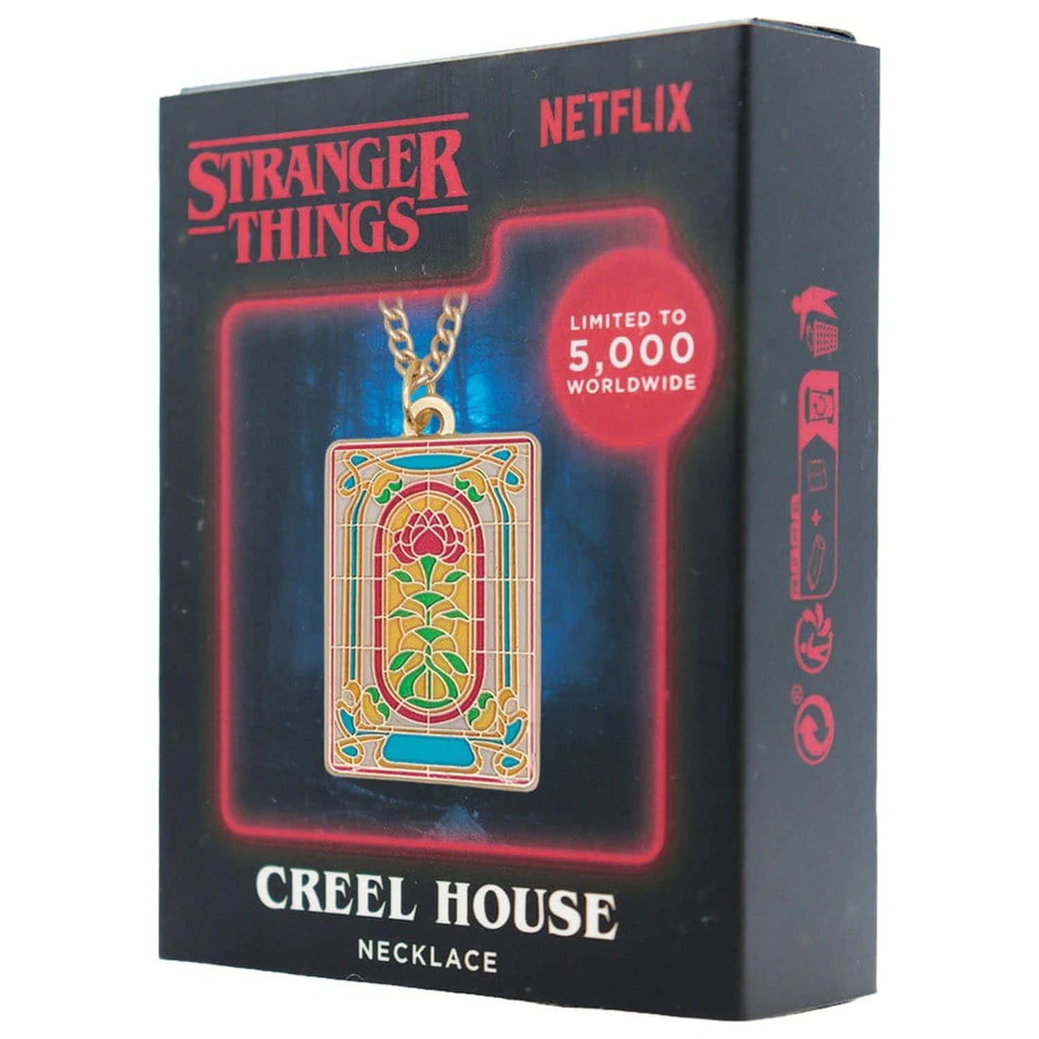 Stranger Things Creel House Window nyaklánc  Limitált kiadás 3 x 2 cm termékfotó