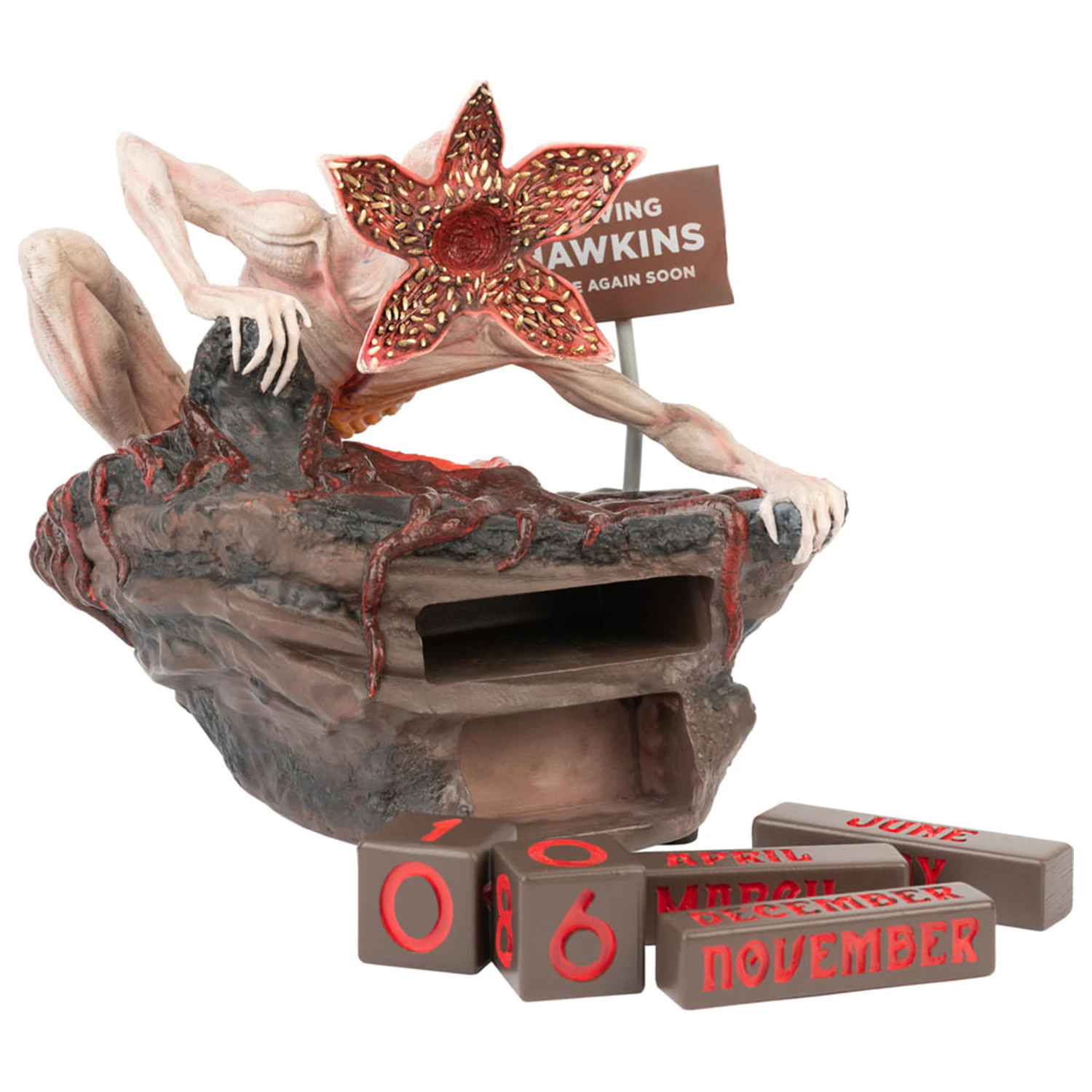 Stranger Things Demogorgon 3D öröknaptár naptár termékfotó