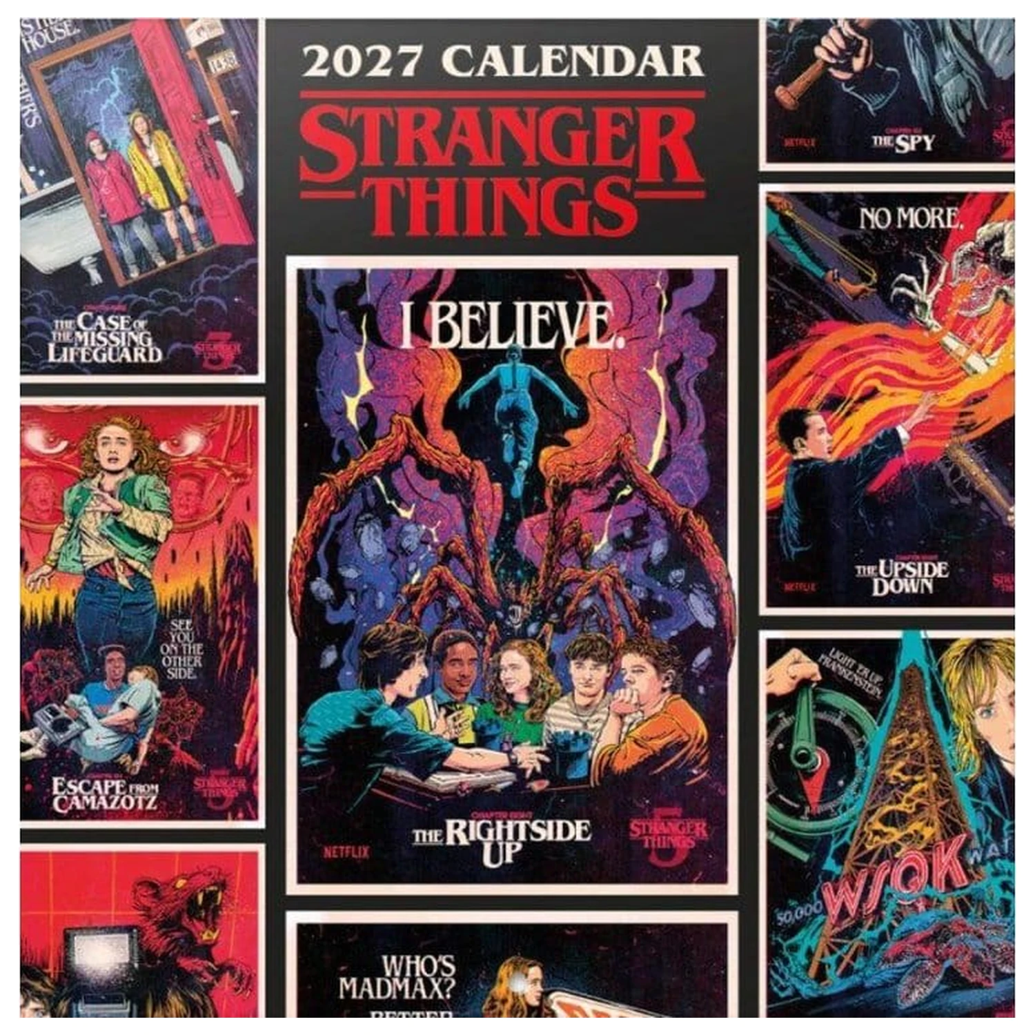 Stranger Things fali naptár 2027 30 x 30 cm termékfotó
