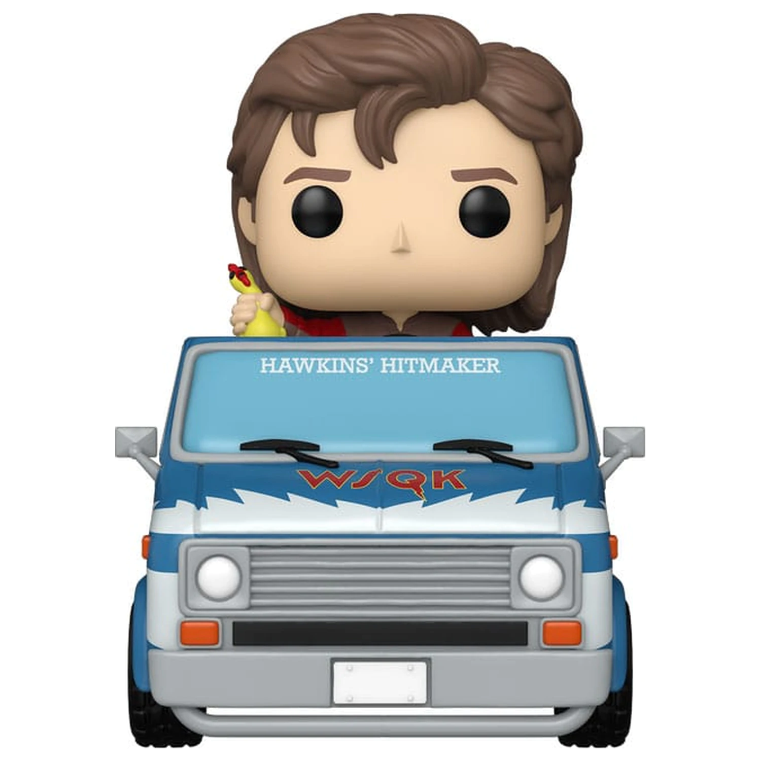 Stranger Things Funko POP! Rides Deluxe Vinyl Steve with The Squawk Van Exkluzív 9 cm termékfotó