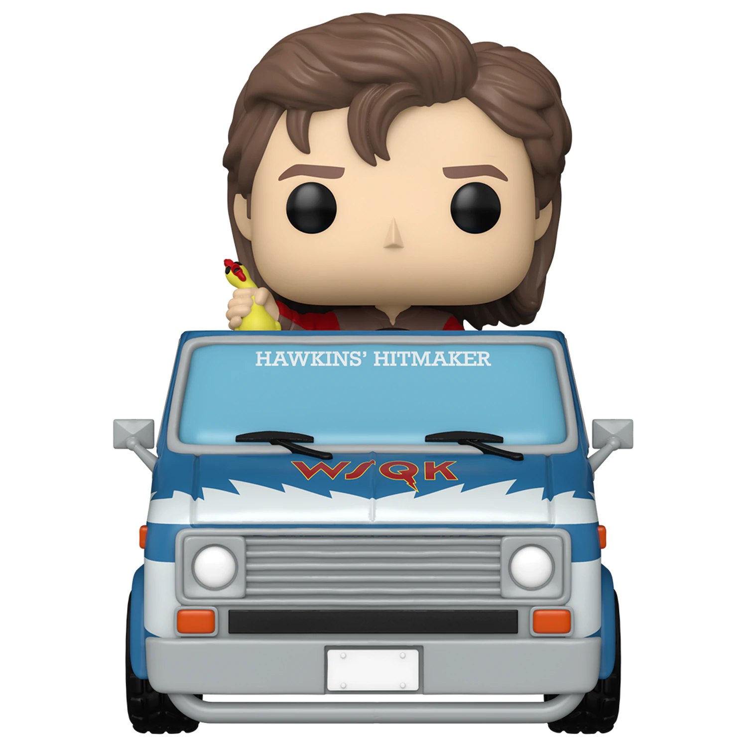 Stranger Things Funko POP! Rides Deluxe Vinyl Steve with The Squawk Van Exkluzív 9 cm termékfotó