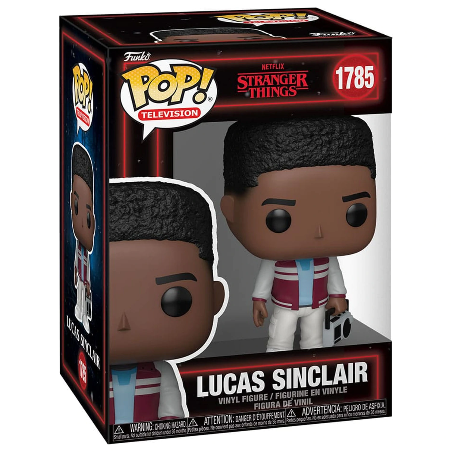 Stranger Things Funko POP! Television Vinyl figura Lucas Sinclair with Boombox 9 cm termékfotó