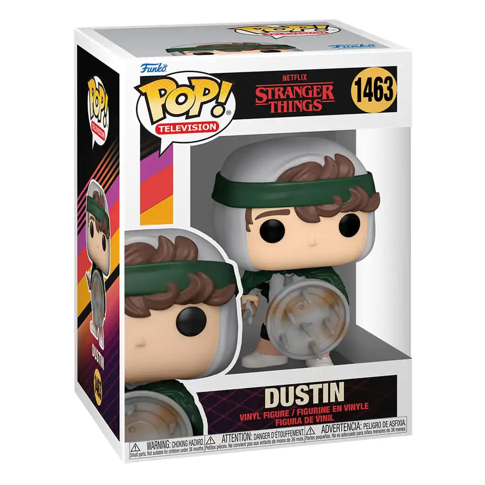 Stranger Things Funko POP! TV Vinyl figura Hunter Dustin with Shield 9 cm termékfotó