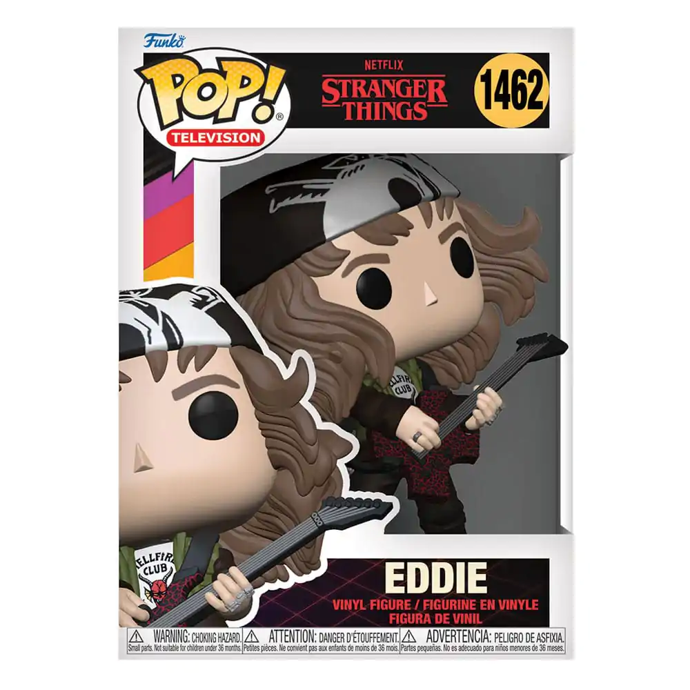 Stranger Things Funko POP! TV Vinyl figura Hunter Eddie with Guitar 9 cm termékfotó