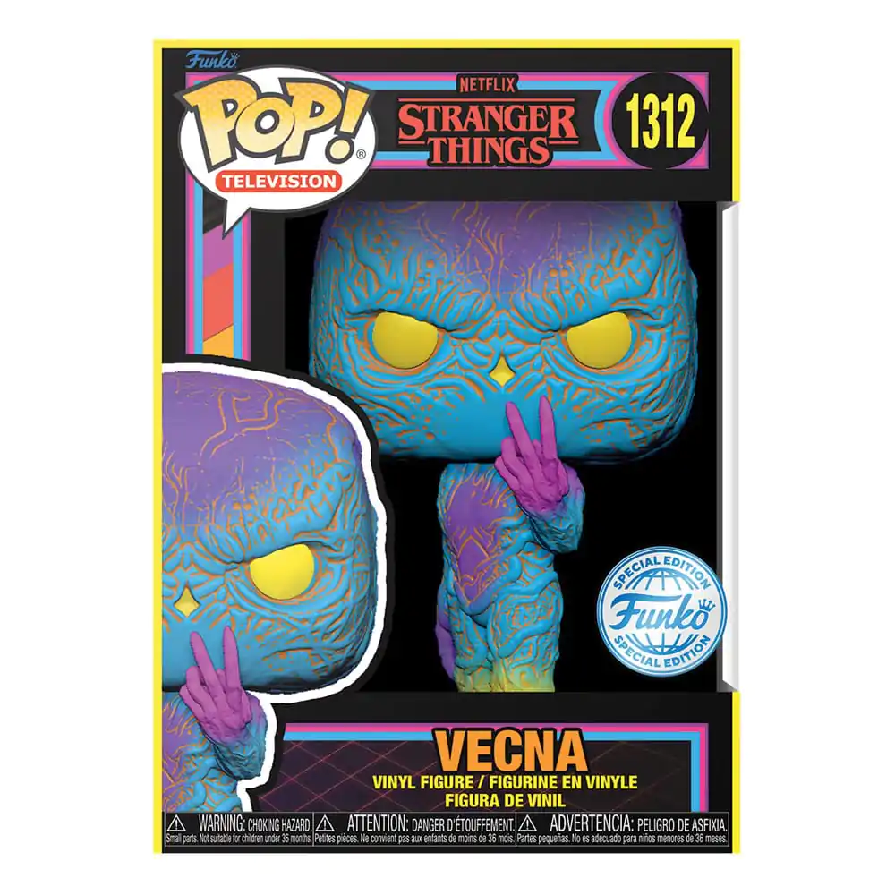 Stranger Things Funko POP! TV Vinyl figura Vecna(BLKLT) 9 cm termékfotó