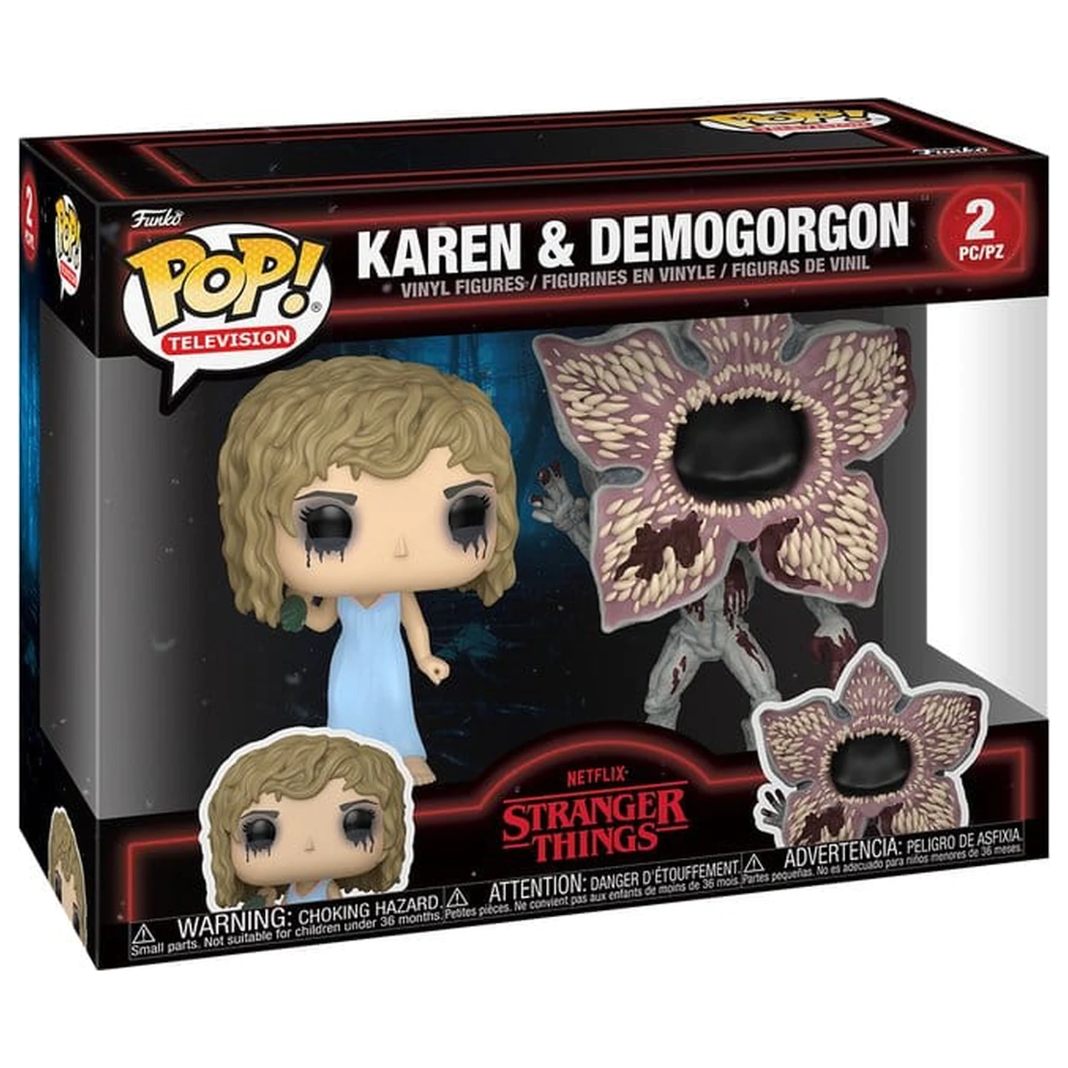 Stranger Things Funko POP! Vinyl 2 db-os figura csomag Karen & Demogorgon  termékfotó