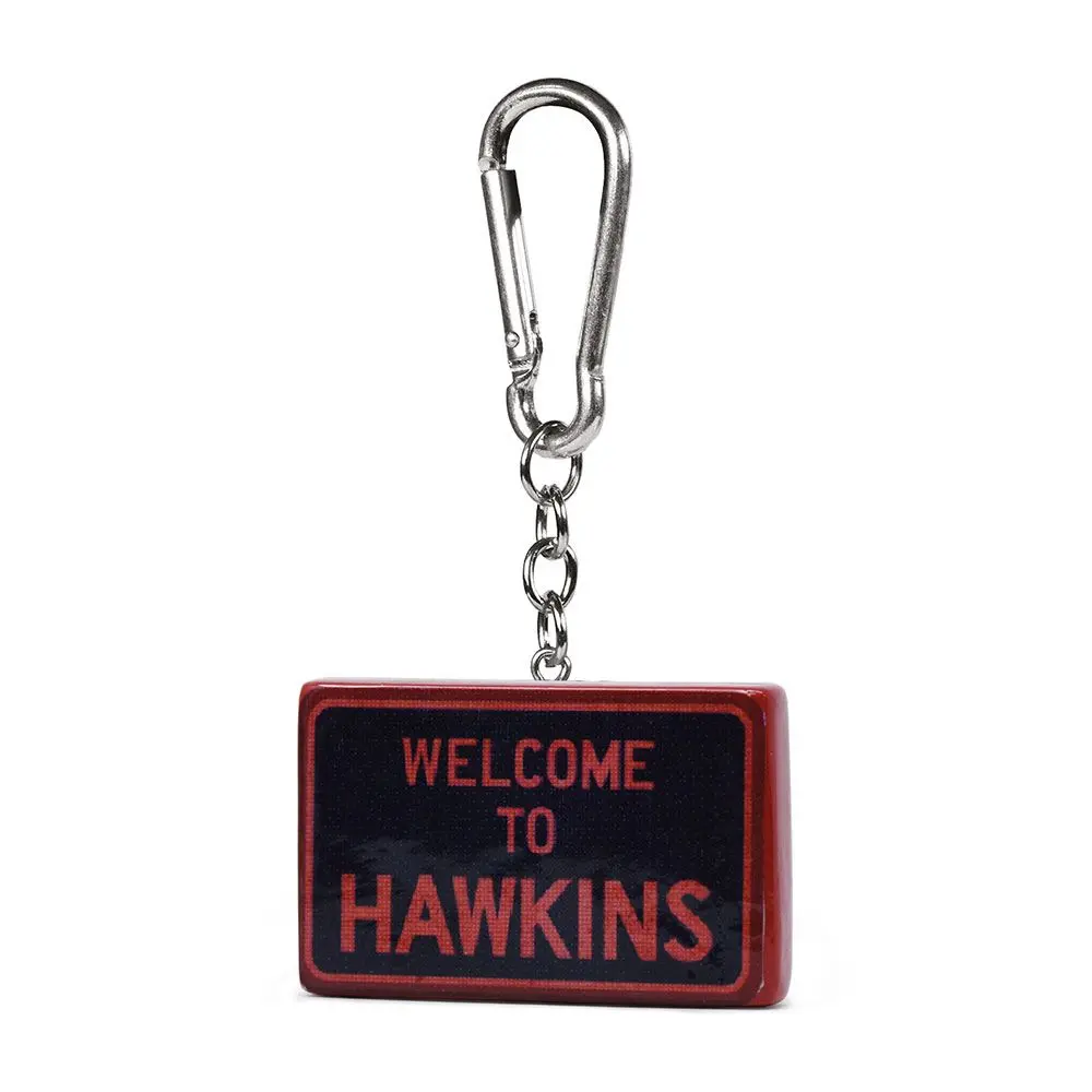 Stranger Things Hawkins Sign 3D gumis kulcstartó 6 cm termékfotó