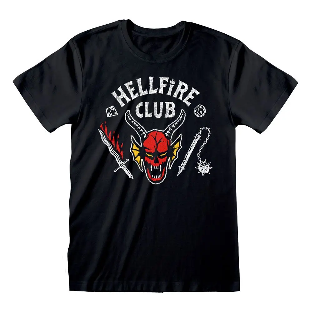 Stranger Things Hellfire Club Logo Black póló termékfotó