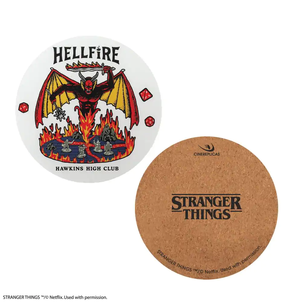 Stranger Things Coaster 4-Pack Hellfire Club termékfotó