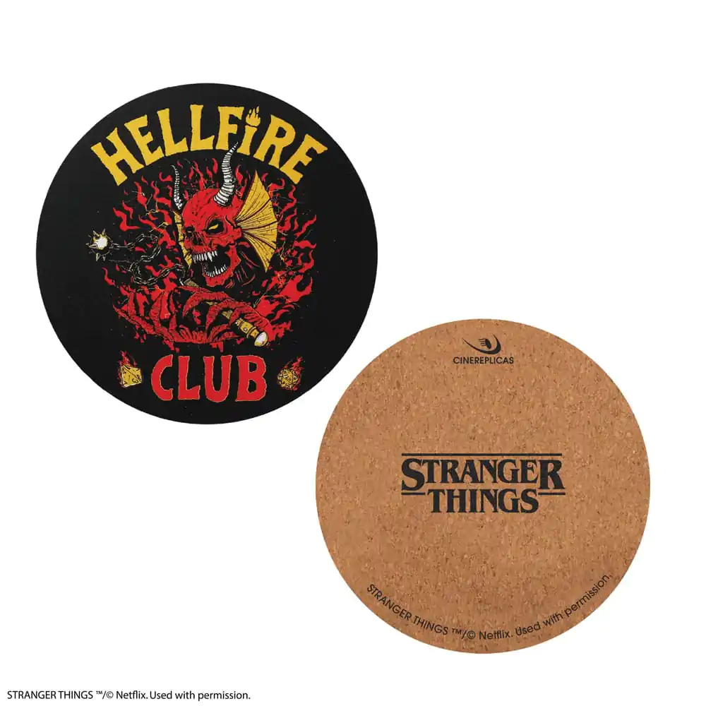 Stranger Things Coaster 4-Pack Hellfire Club termékfotó