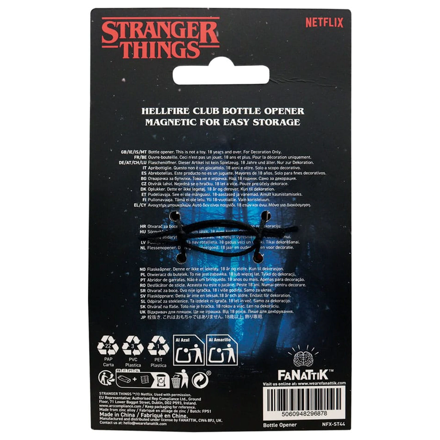 Stranger Things Hellfire Club sörnyitó  termékfotó