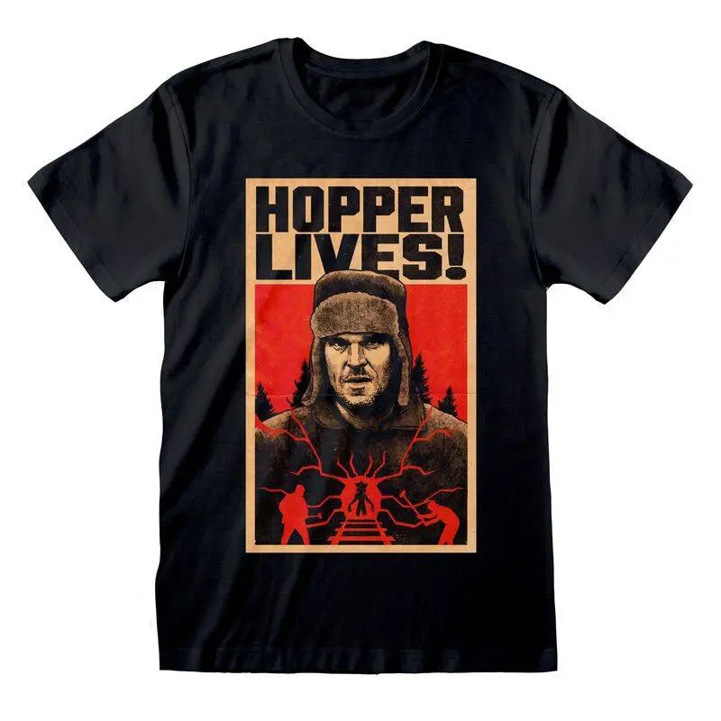 Stranger Things Hopper Lives póló termékfotó