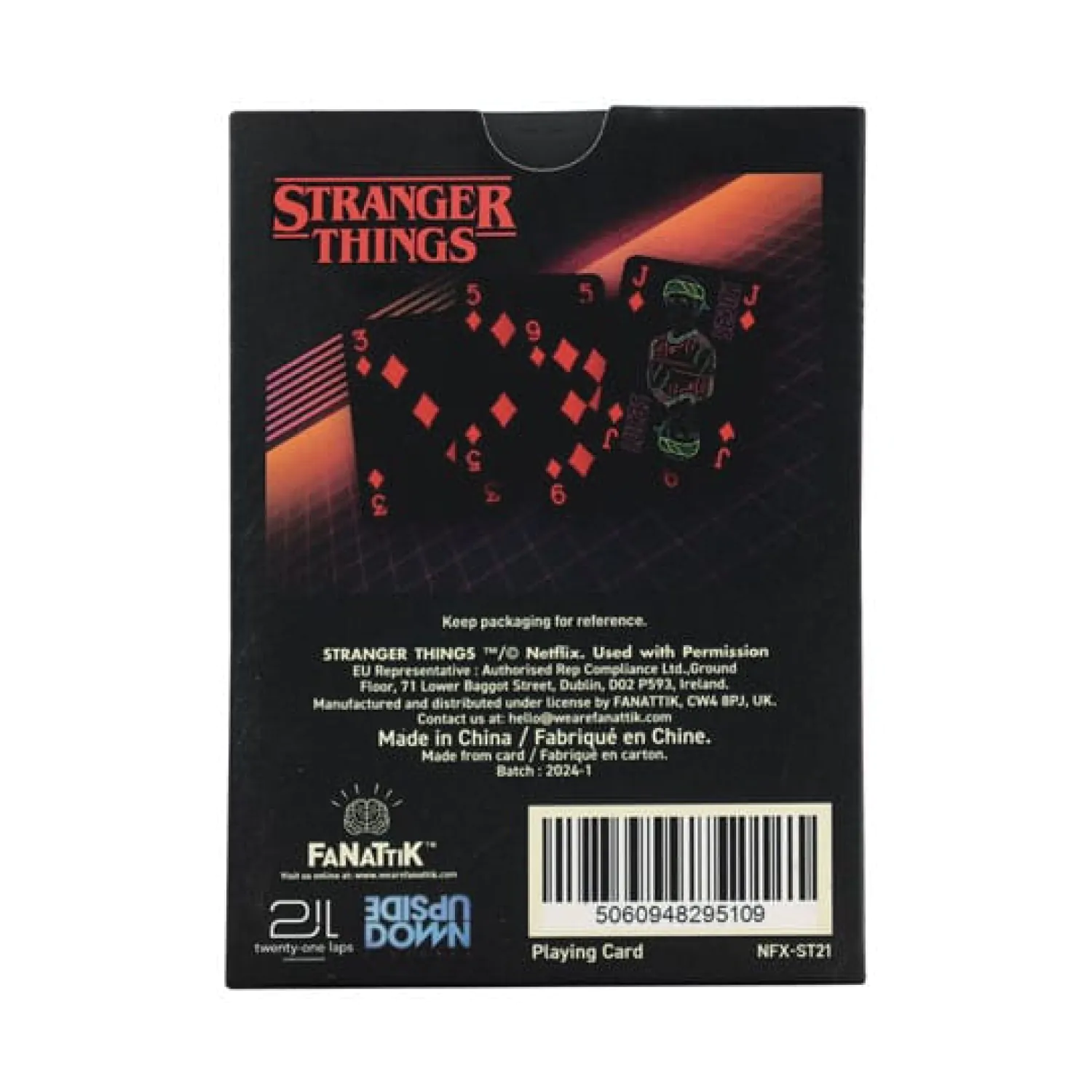 Stranger Things játékkártya termékfotó