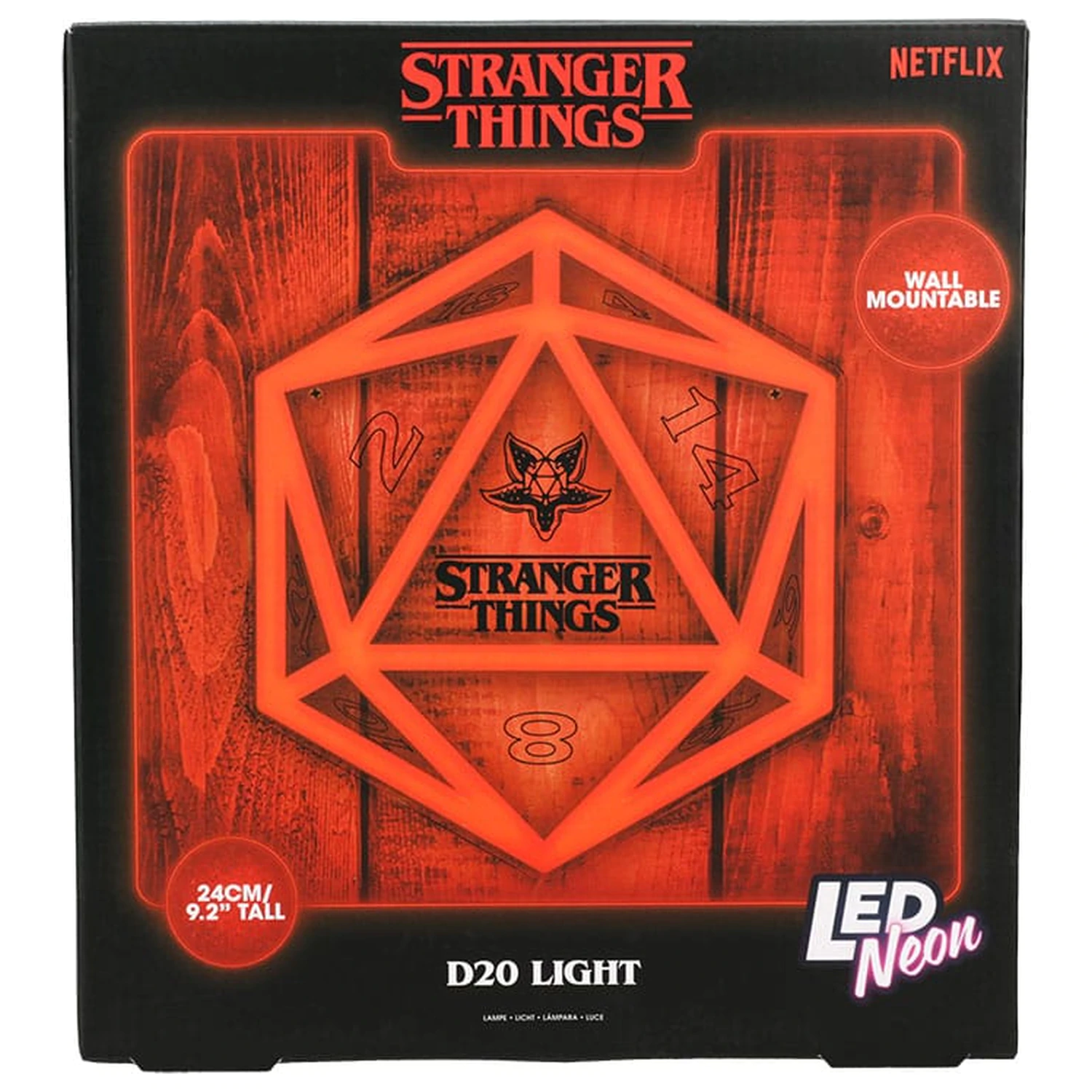 Stranger Things Light Neon 5 LED-es fali lámpa termékfotó