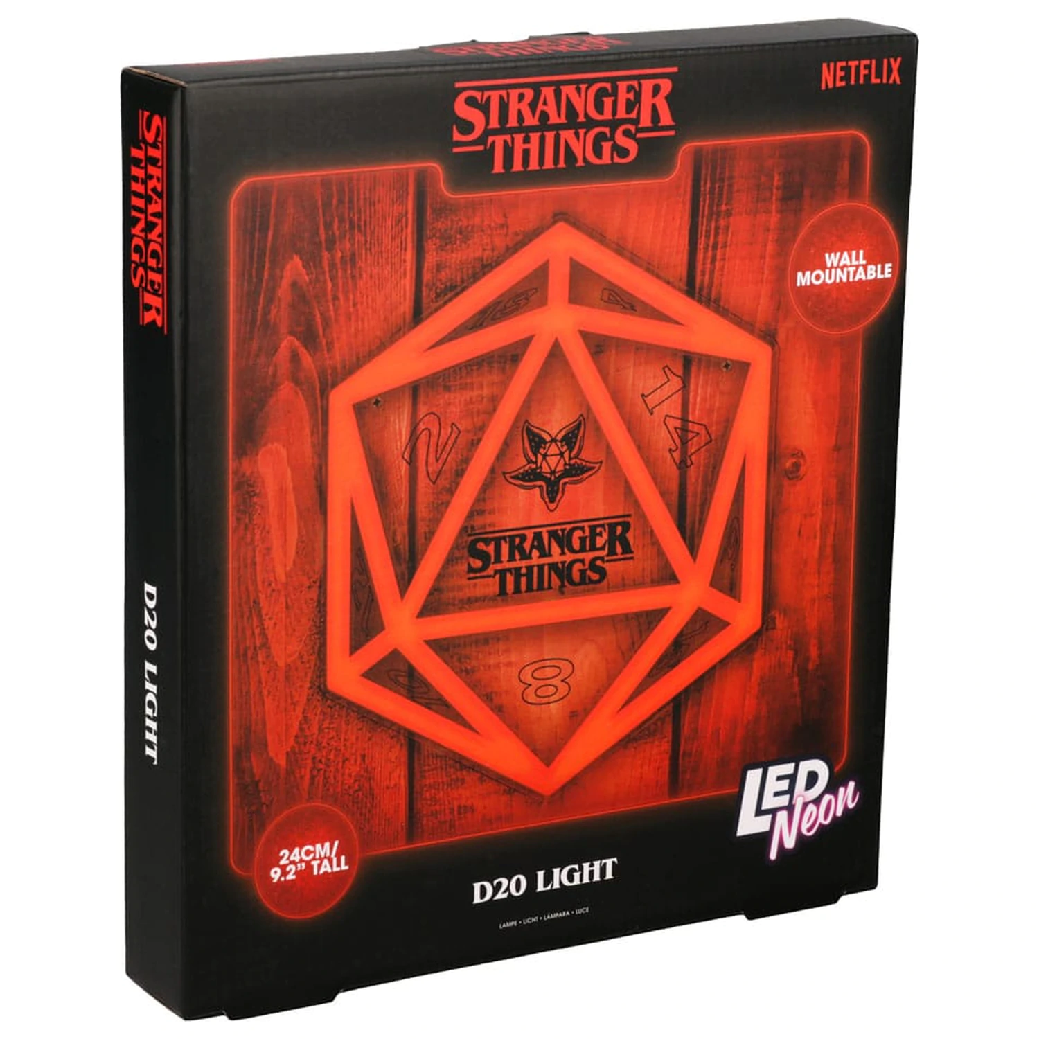 Stranger Things Light Neon 5 LED-es fali lámpa termékfotó
