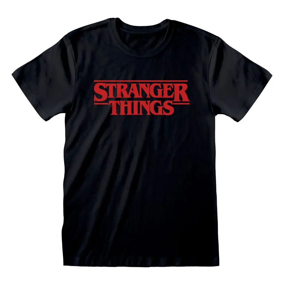 Stranger Things Logo Black póló termékfotó