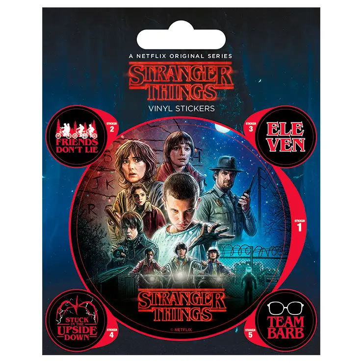 Stranger Things matrica szett termékfotó