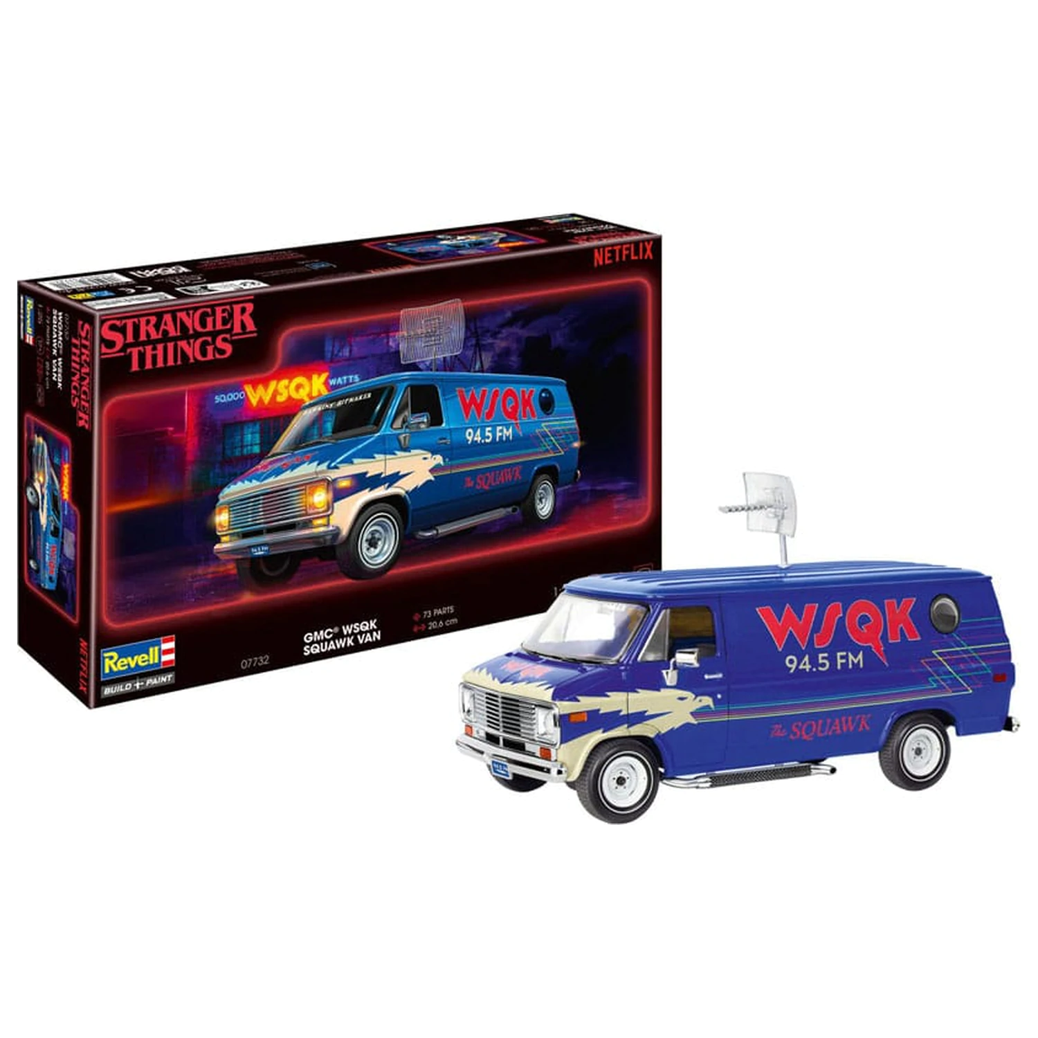 Stranger Things modell készlet 1/25 Squawk Van 21 cm termékfotó