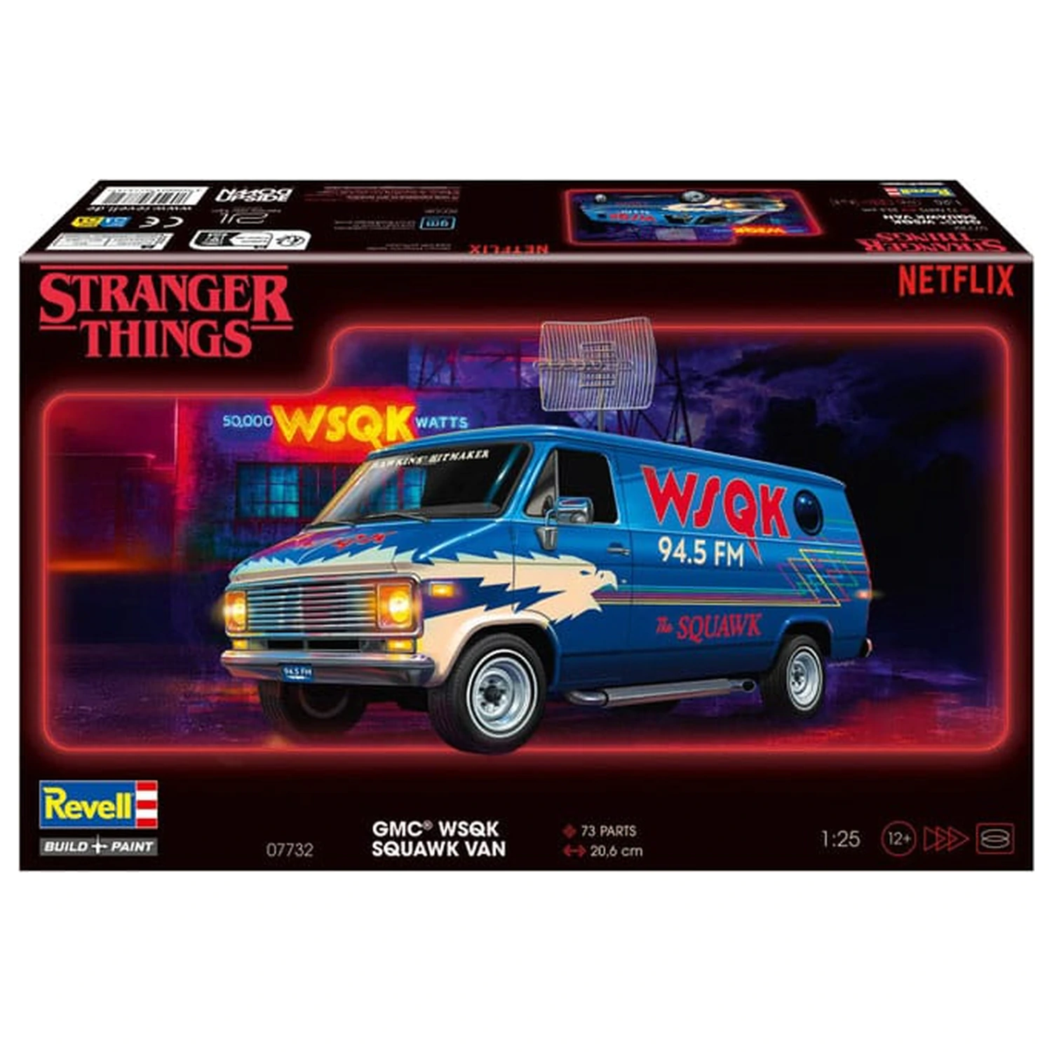 Stranger Things modell készlet 1/25 Squawk Van 21 cm termékfotó