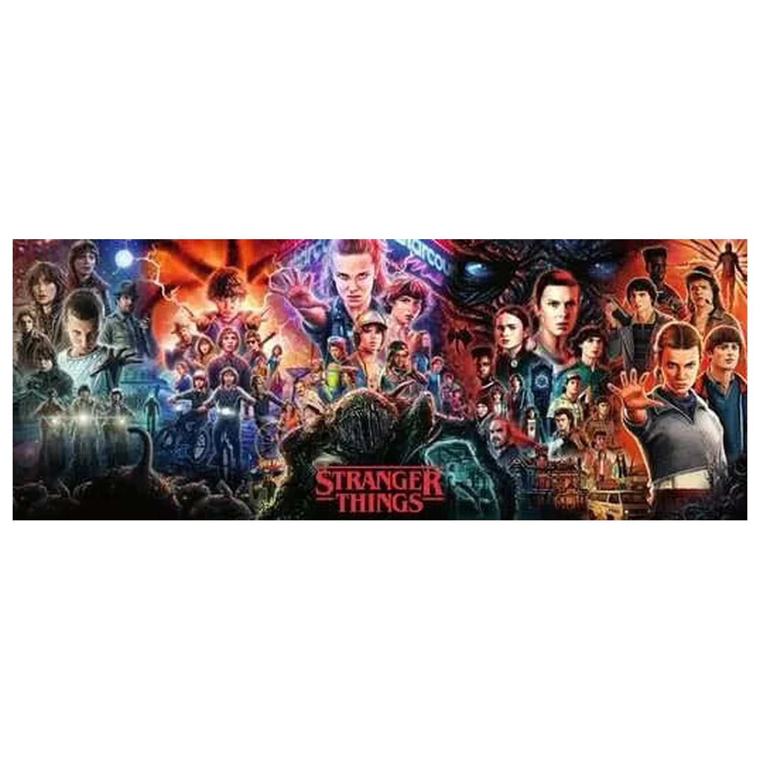 Stranger Things panorama puzzle 1000db-os termékfotó