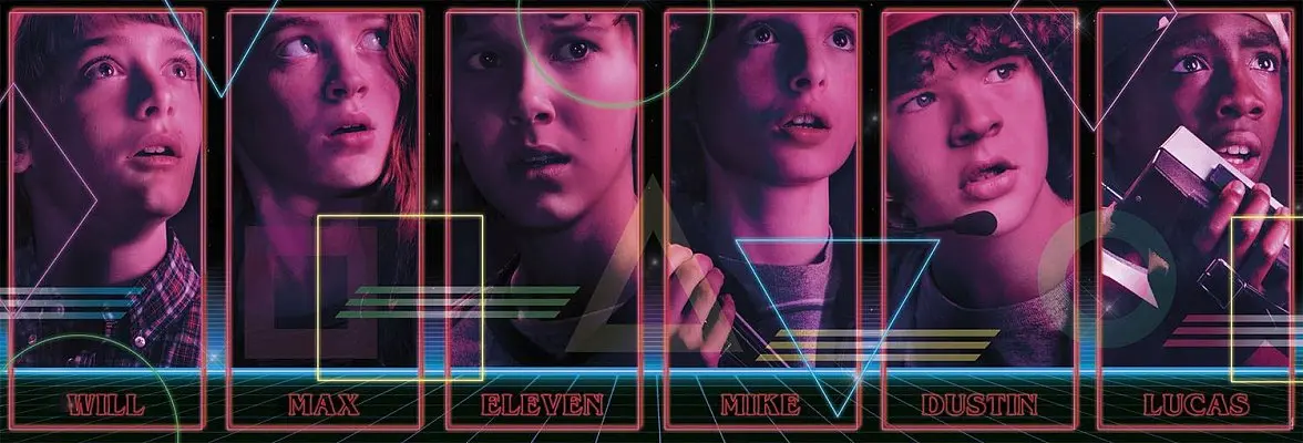 Stranger Things Panorama Puzzle Characters termékfotó