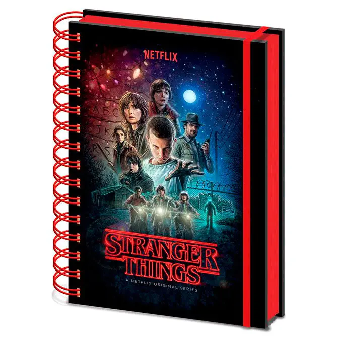 Stranger Things poszter A5 jegyzetfüzet termékfotó