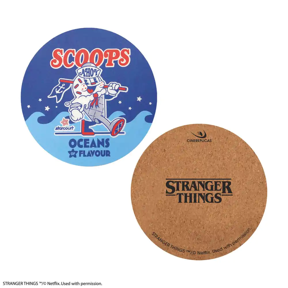 Stranger Things Scoops Ahoy 4 db-os poháralátét csomag  termékfotó