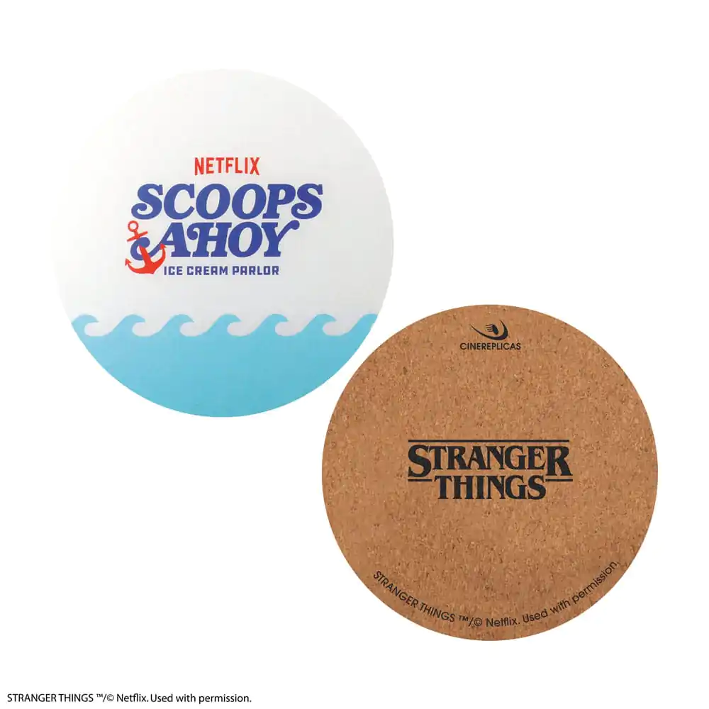 Stranger Things Scoops Ahoy 4 db-os poháralátét csomag  termékfotó