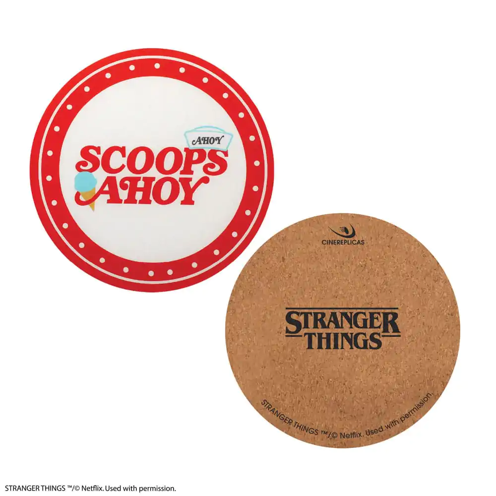 Stranger Things Scoops Ahoy 4 db-os poháralátét csomag  termékfotó