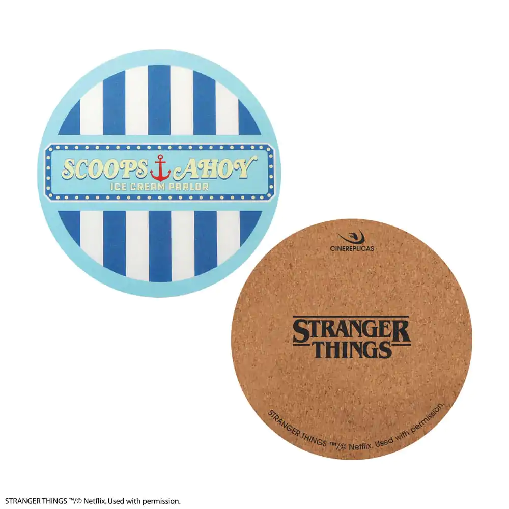 Stranger Things Scoops Ahoy 4 db-os poháralátét csomag  termékfotó
