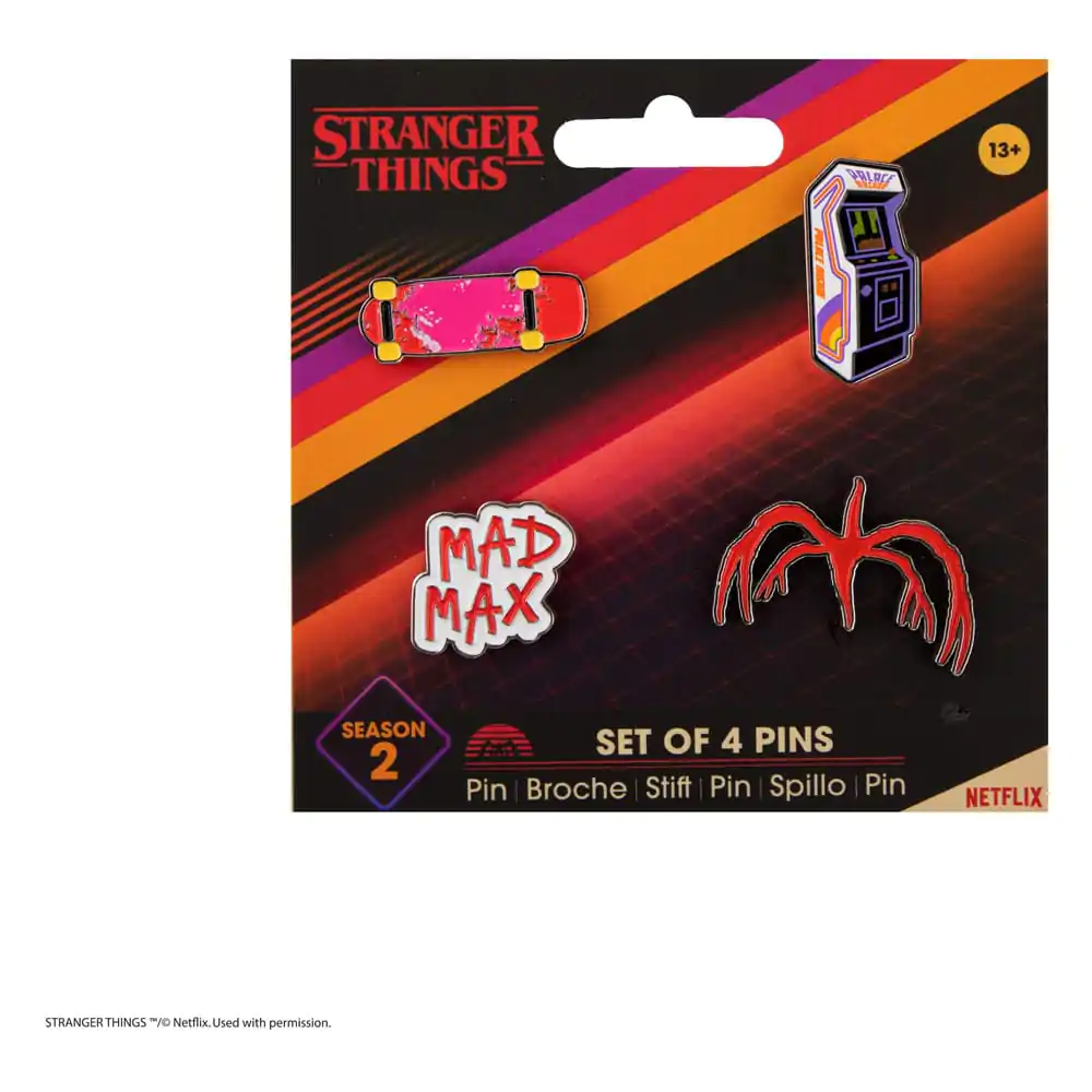 Stranger Things Season 2 4 db-os kitűző csomag termékfotó