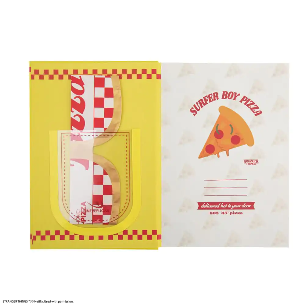 Stranger Things Surfer Boy Pizza jegyzetfüzet  termékfotó
