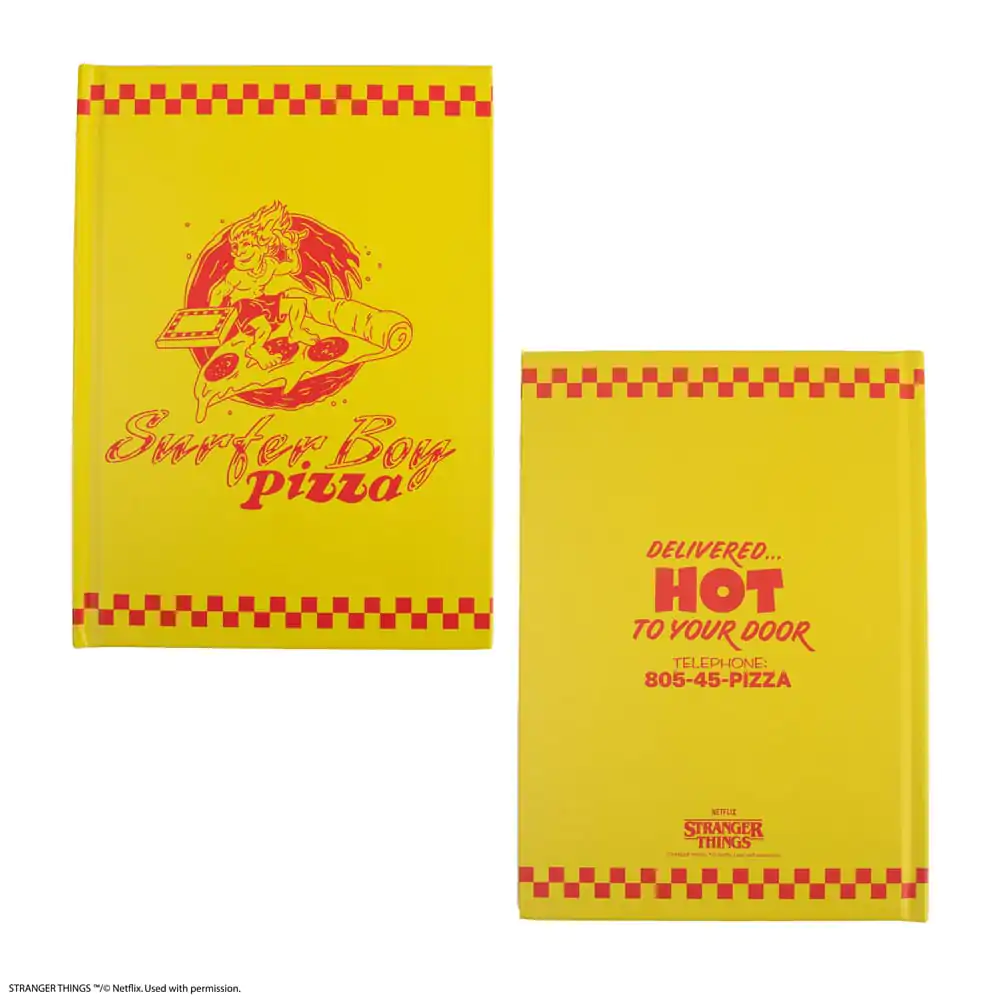 Stranger Things Surfer Boy Pizza jegyzetfüzet  termékfotó