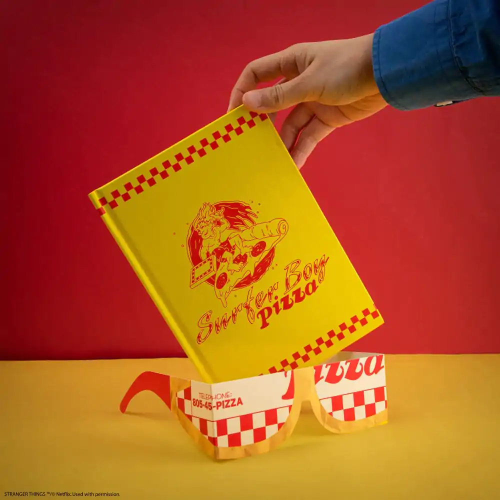 Stranger Things Surfer Boy Pizza jegyzetfüzet  termékfotó