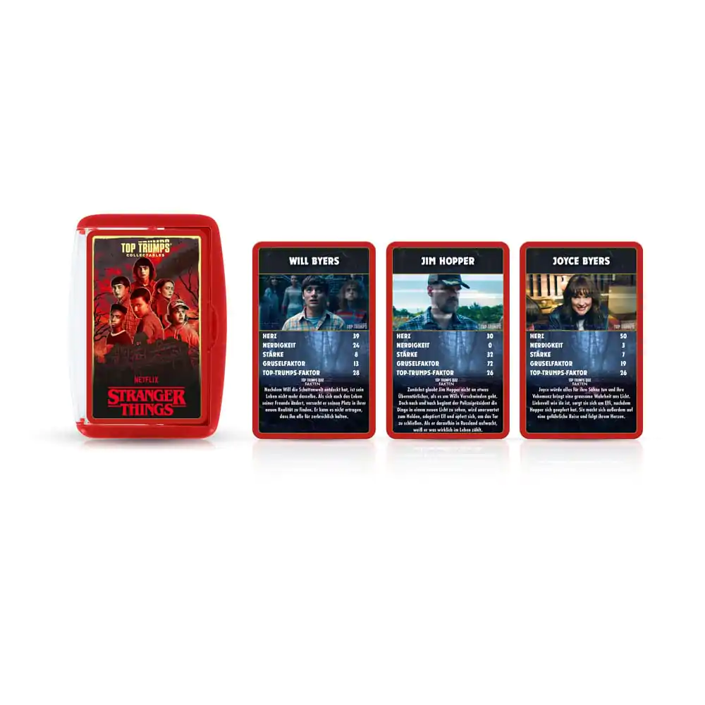 Stranger Things Top Trumps Collectables német nyelvű kártyajáték  termékfotó