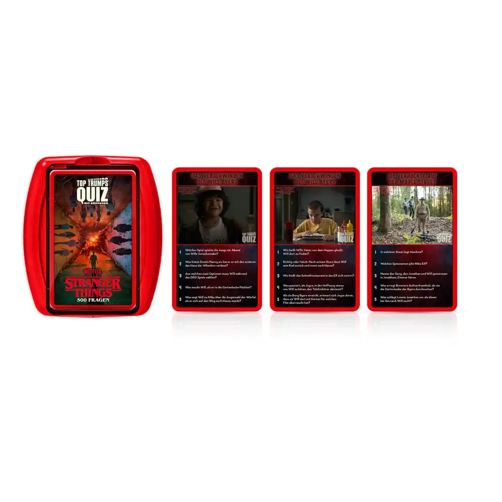 Stranger Things Top Trumps Quiz német nyelvű kártyajáték  termékfotó