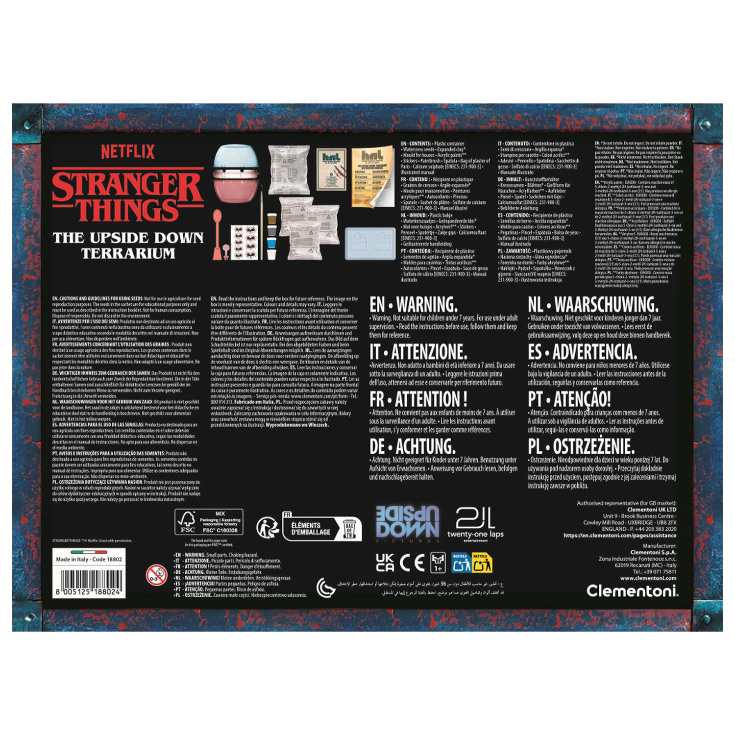 Stranger Things Upside Down Clementoni terrárium  termékfotó