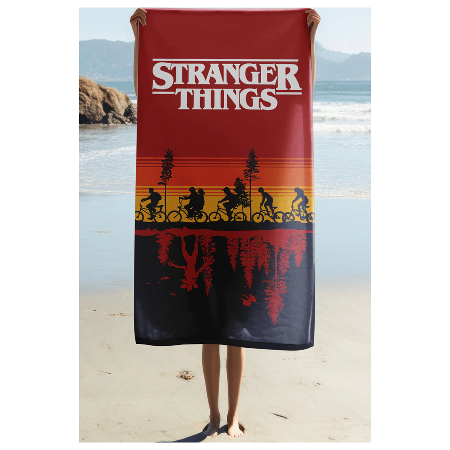 Stranger Things Upside Down törölköző termékfotó