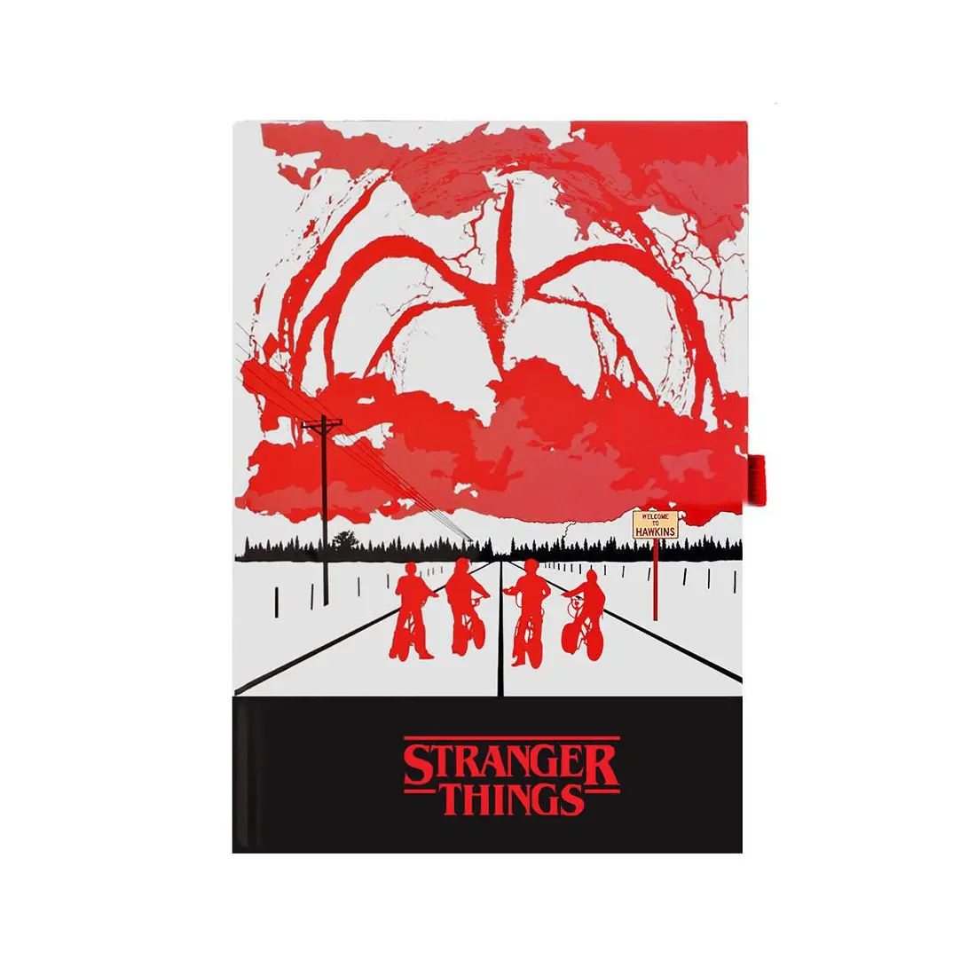 Stranger Things világító borítójú jegyzetfüzet termékfotó