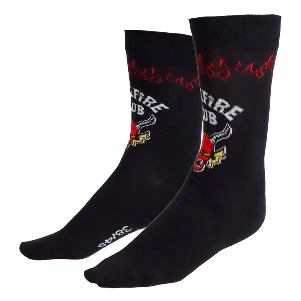 Stranger Things zokni Hellfire Club Black 38-45  termékfotó