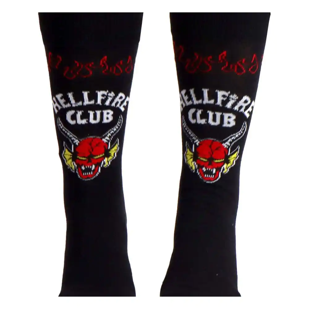 Stranger Things zokni Hellfire Club Black 38-45  termékfotó