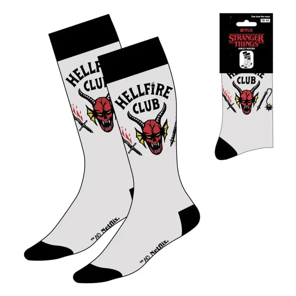 Stranger Things zokni Hellfire Club White 38-45  termékfotó