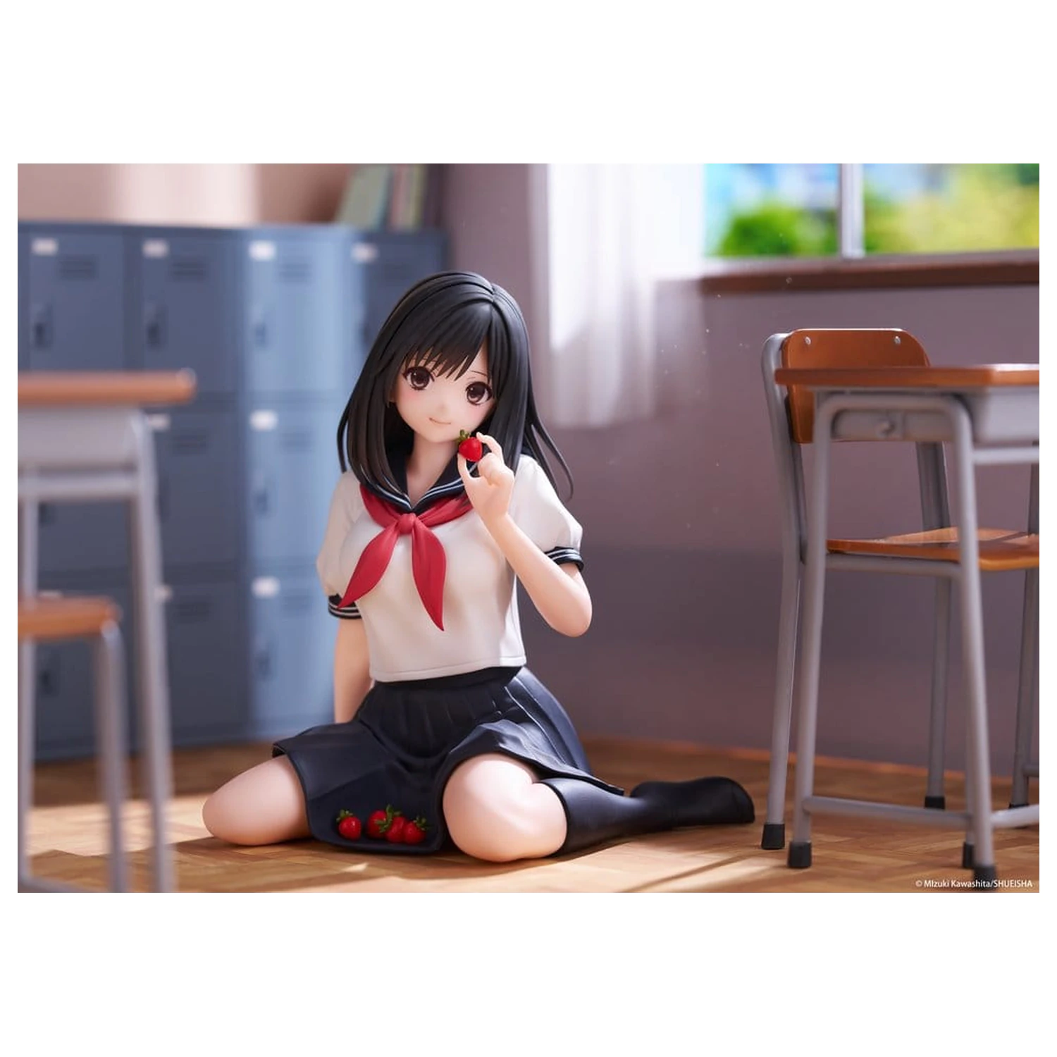 Strawberry 100% Desktop Cute Aya Tojo (School uniform Ver.) PVC figura 13 cm termékfotó