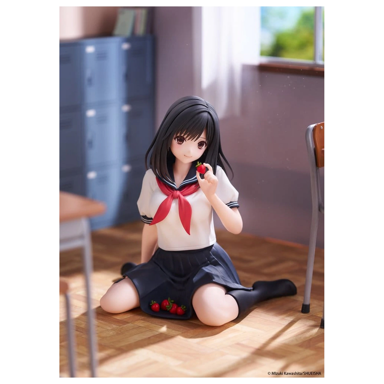 Strawberry 100% Desktop Cute Aya Tojo (School uniform Ver.) PVC figura 13 cm termékfotó