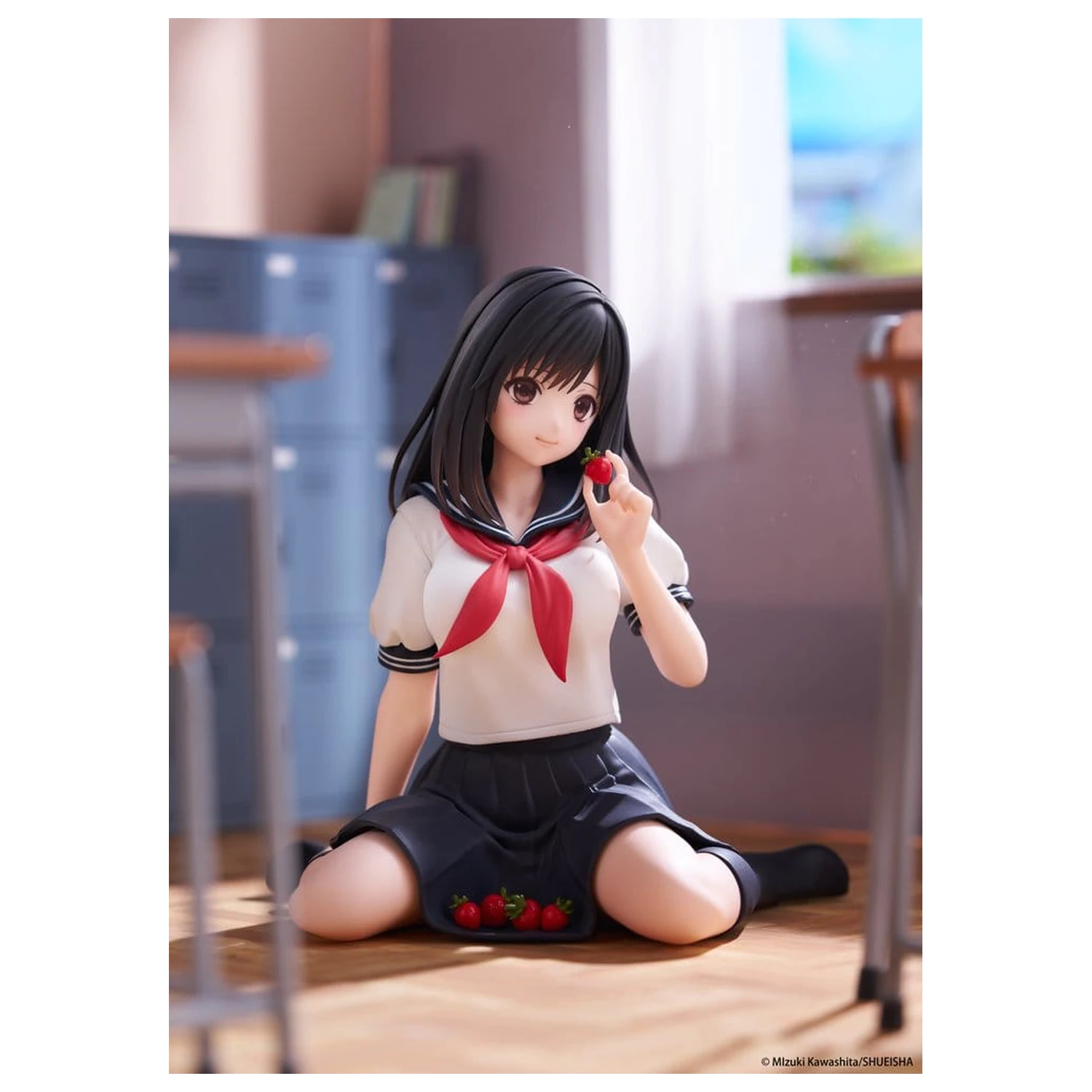 Strawberry 100% Desktop Cute Aya Tojo (School uniform Ver.) PVC figura 13 cm termékfotó