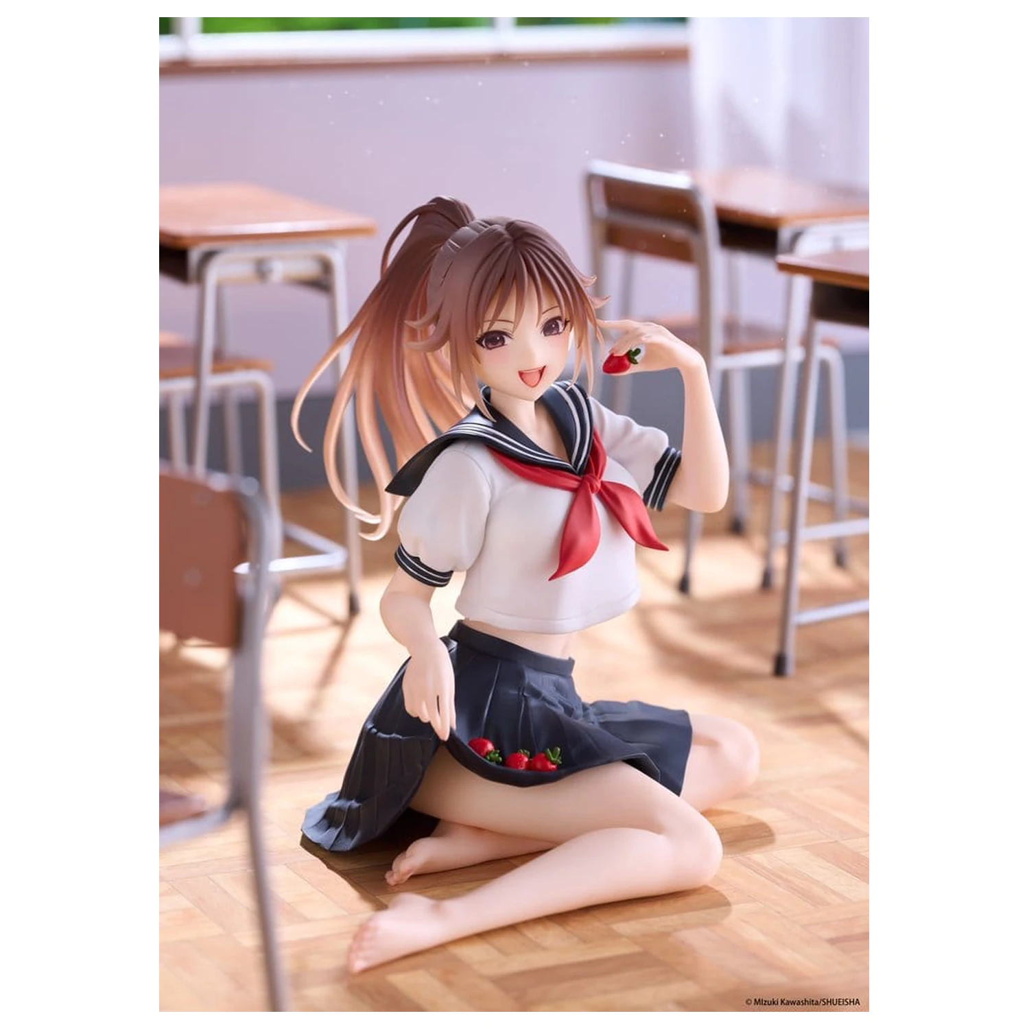 Strawberry 100% Desktop Cute PVC figura Satsuki Kitaoji (School uniform Ver.) 18 cm termékfotó