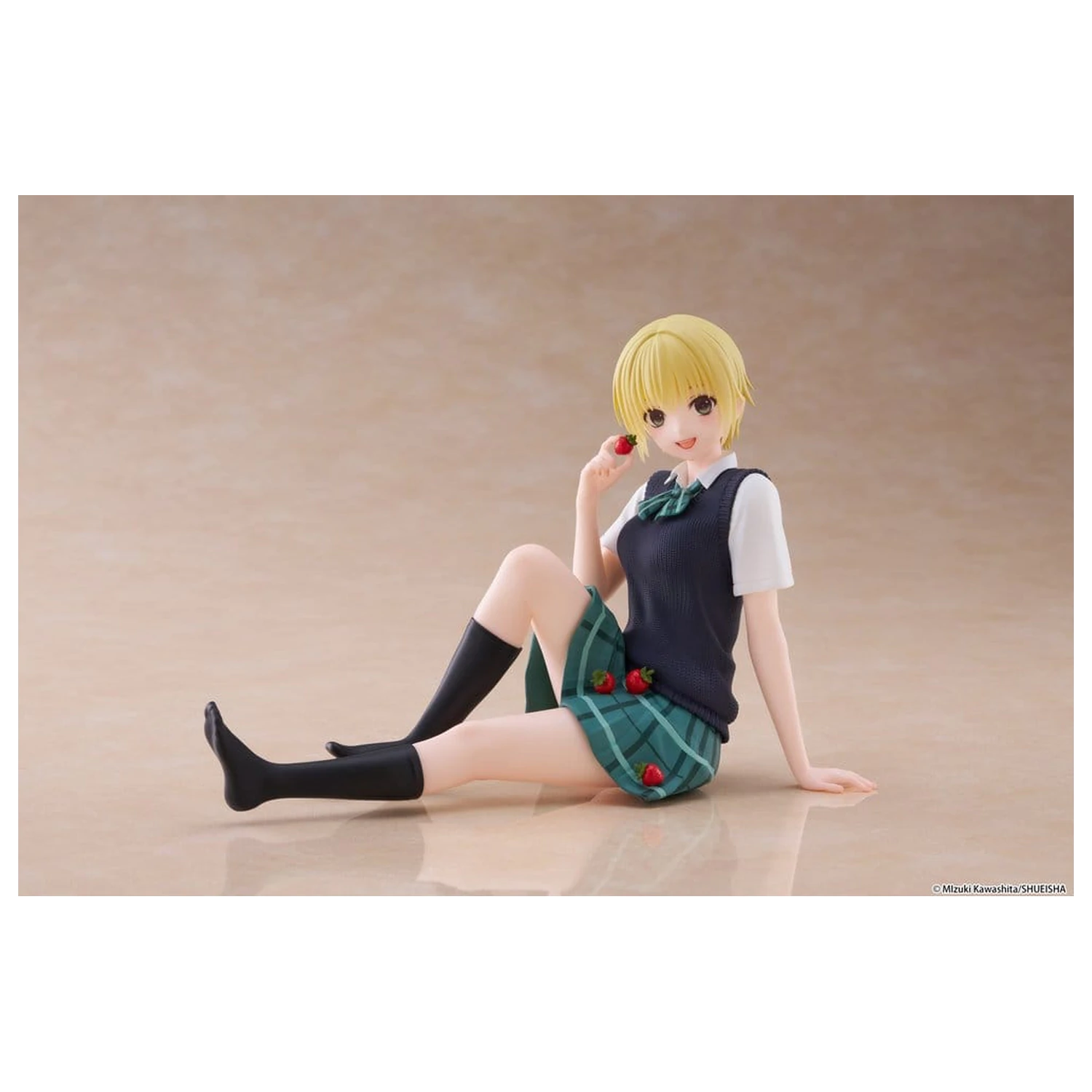 Strawberry 100% Desktop Cute Tsukasa Nishino (School uniform Ver.) PVC figura 13 cm termékfotó