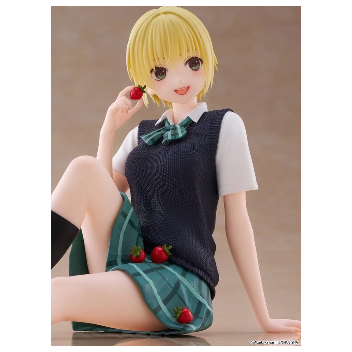 Strawberry 100% Desktop Cute Tsukasa Nishino (School uniform Ver.) PVC figura 13 cm termékfotó