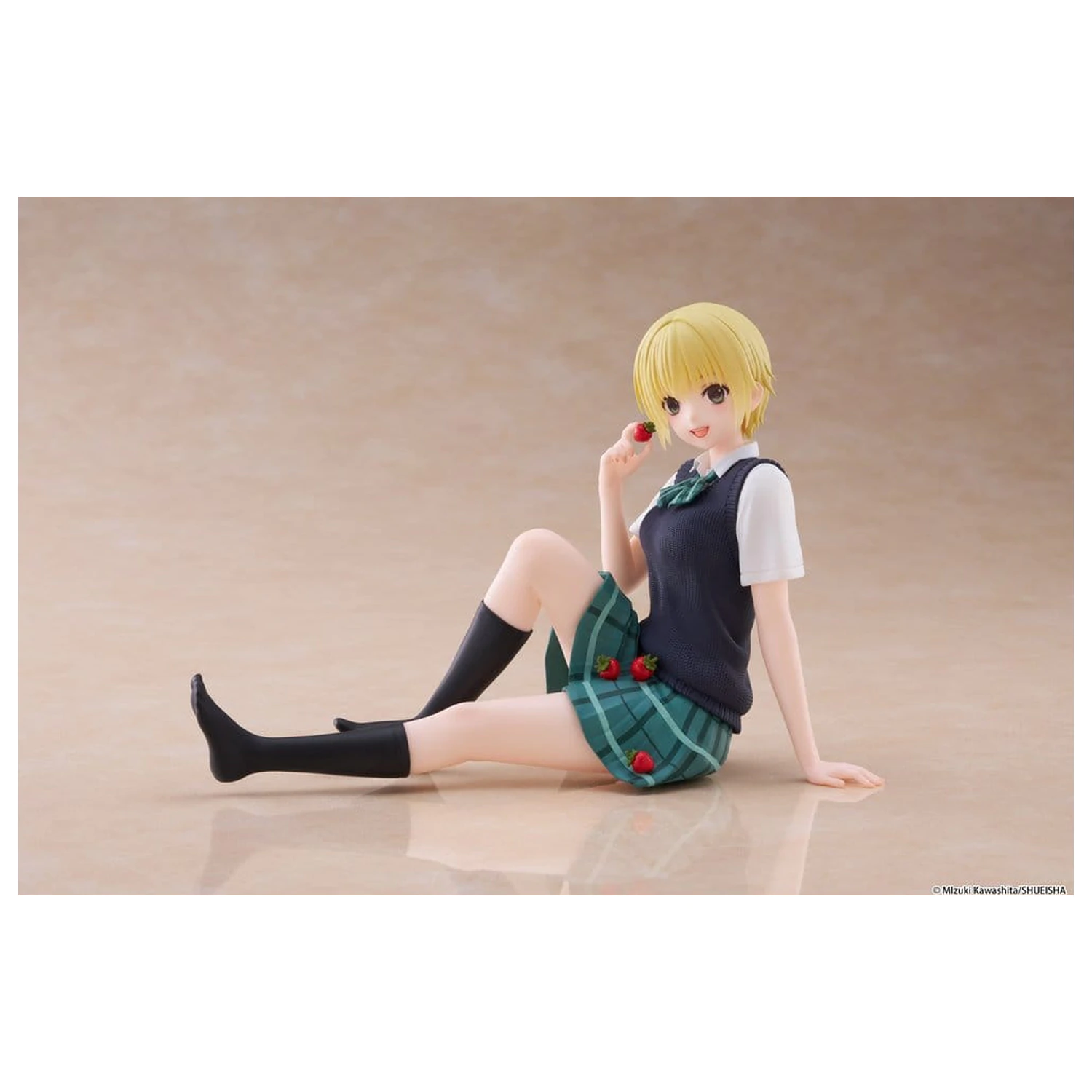 Strawberry 100% Desktop Cute Tsukasa Nishino (School uniform Ver.) PVC figura 13 cm termékfotó