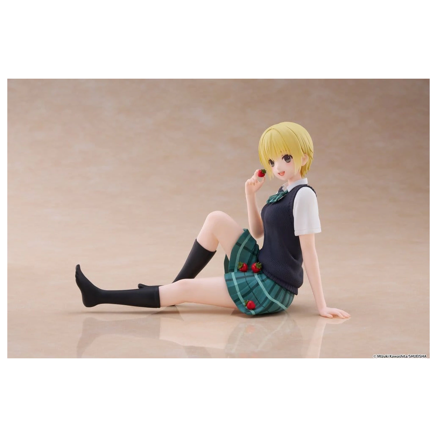 Strawberry 100% Desktop Cute Tsukasa Nishino (School uniform Ver.) PVC figura 13 cm termékfotó